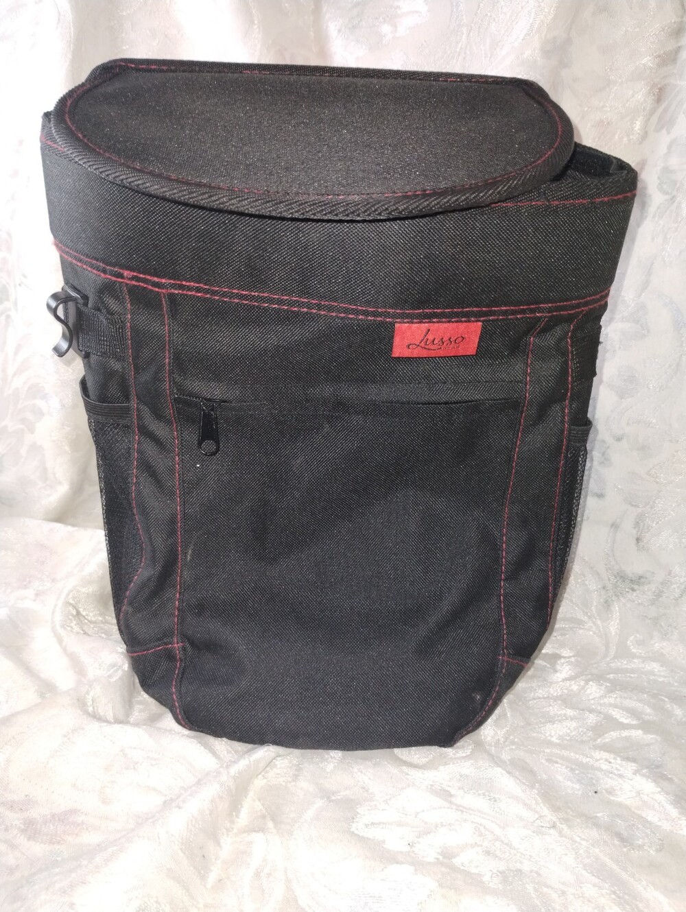 Lusso Gear Spill-Proof Car Trash Can 2.5 Gallon Hanging Garbage Bin NWOT